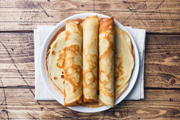 Receita de panqueca de tapioca light de queijo minas e tomate