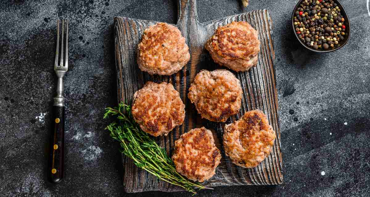 Hambúrguer caseiro de frango