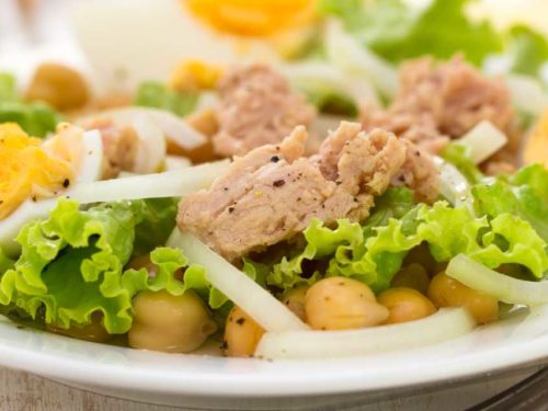 Salada de grão-de-bico