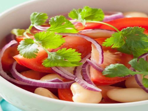 Salada de feijão branco