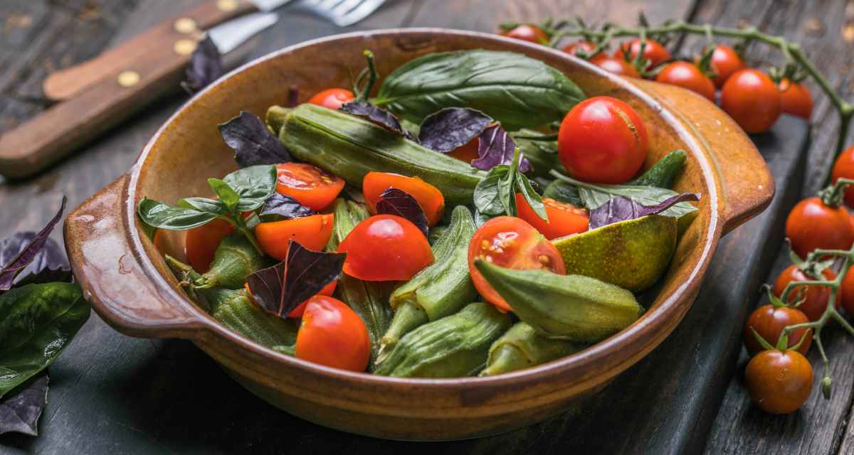 Salada de quiabo