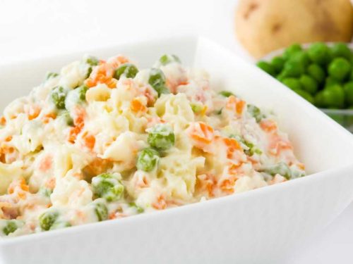 Salada de legumes cozidos
