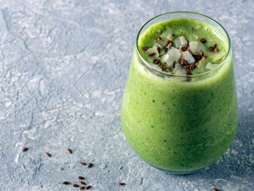 Suco detox com linhaça