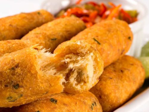 Bolinho de bacalhau low carb