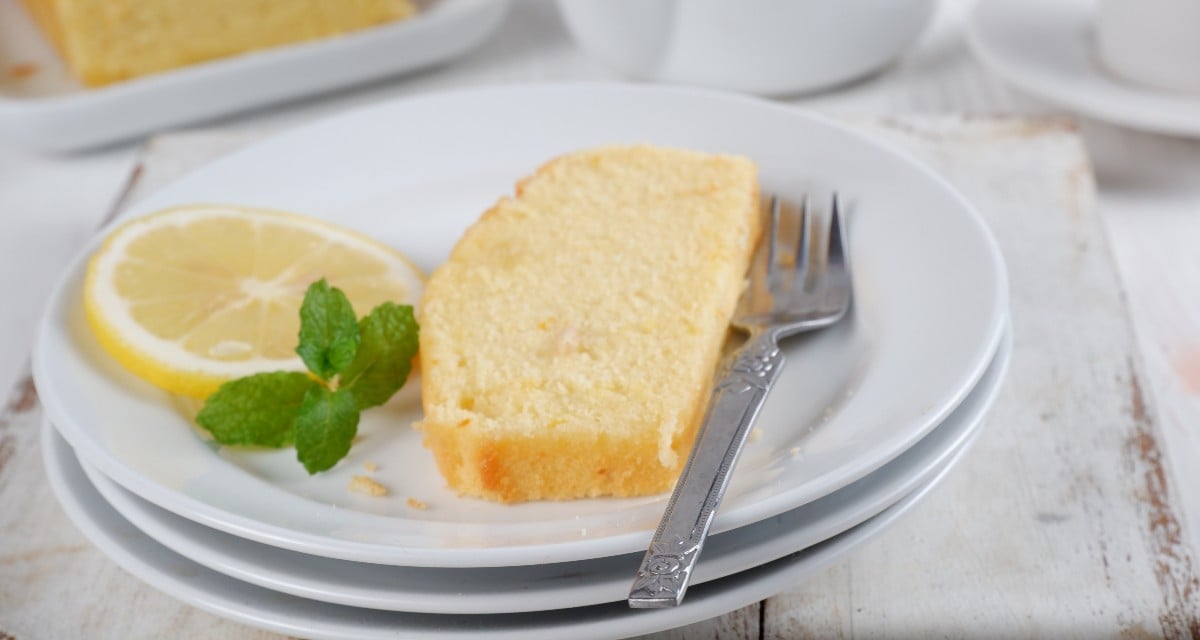 Bolo de limão vegano