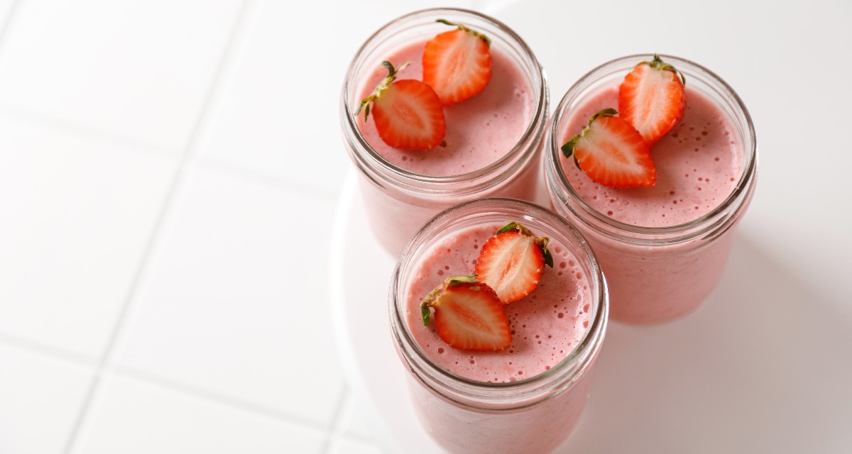 Mousse de morango low carb