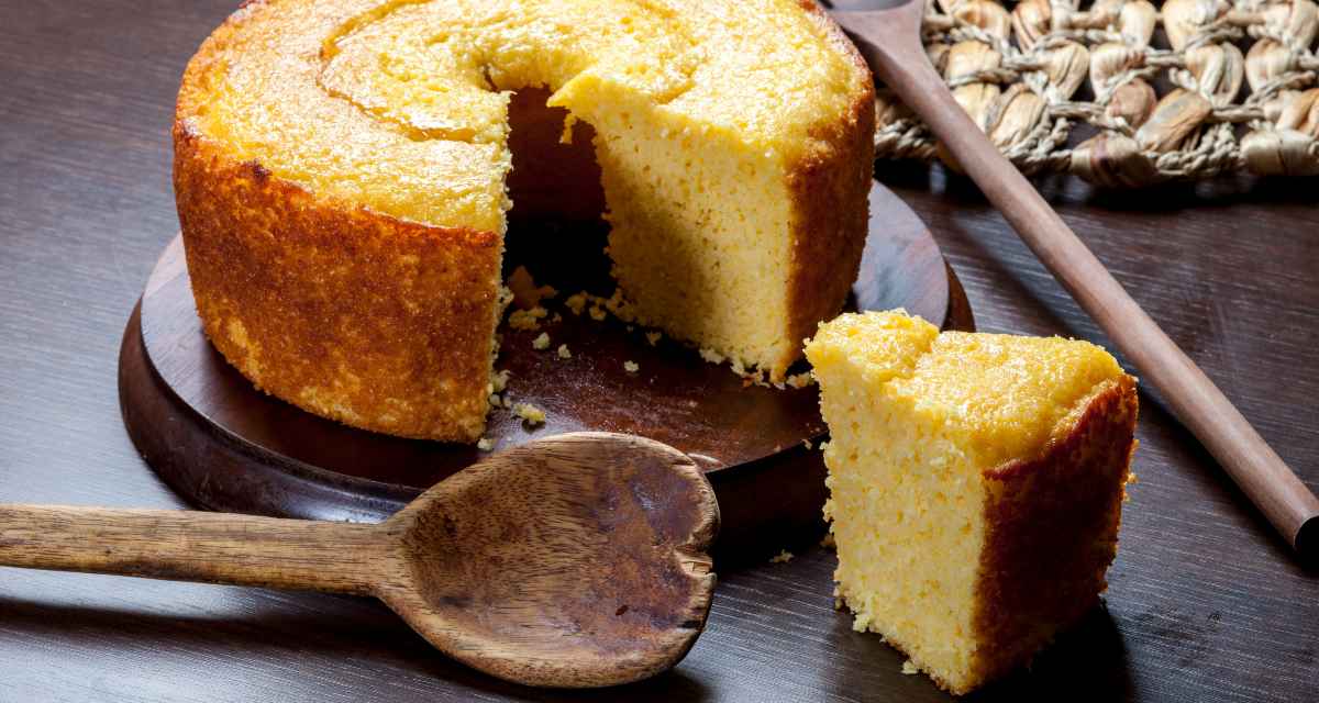 Bolo de fubá low carb