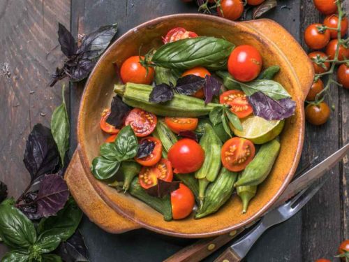 Salada de quiabo