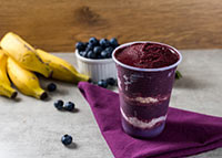 vitamina de açaí proteica