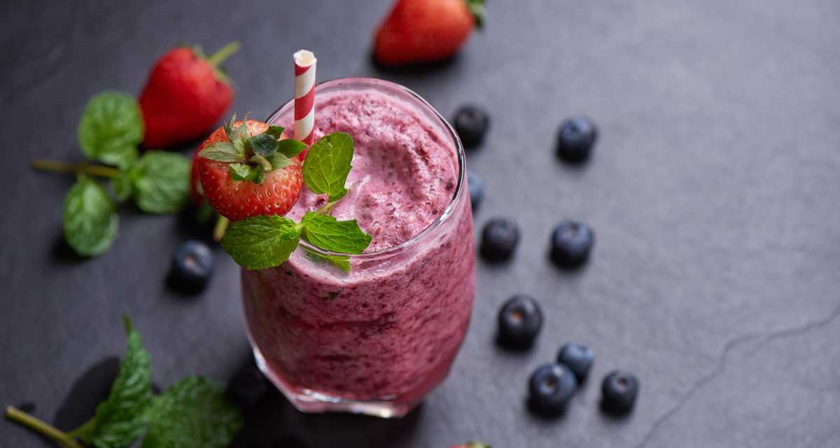 Smoothie de frutas vermelhas