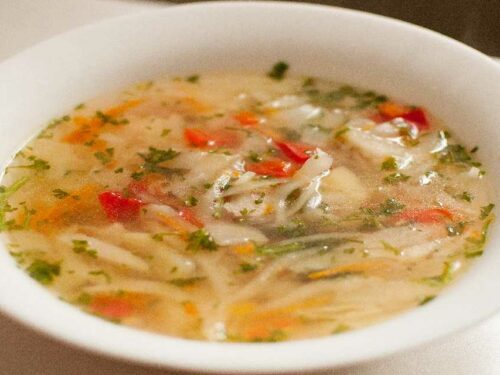 Sopa de repolho light