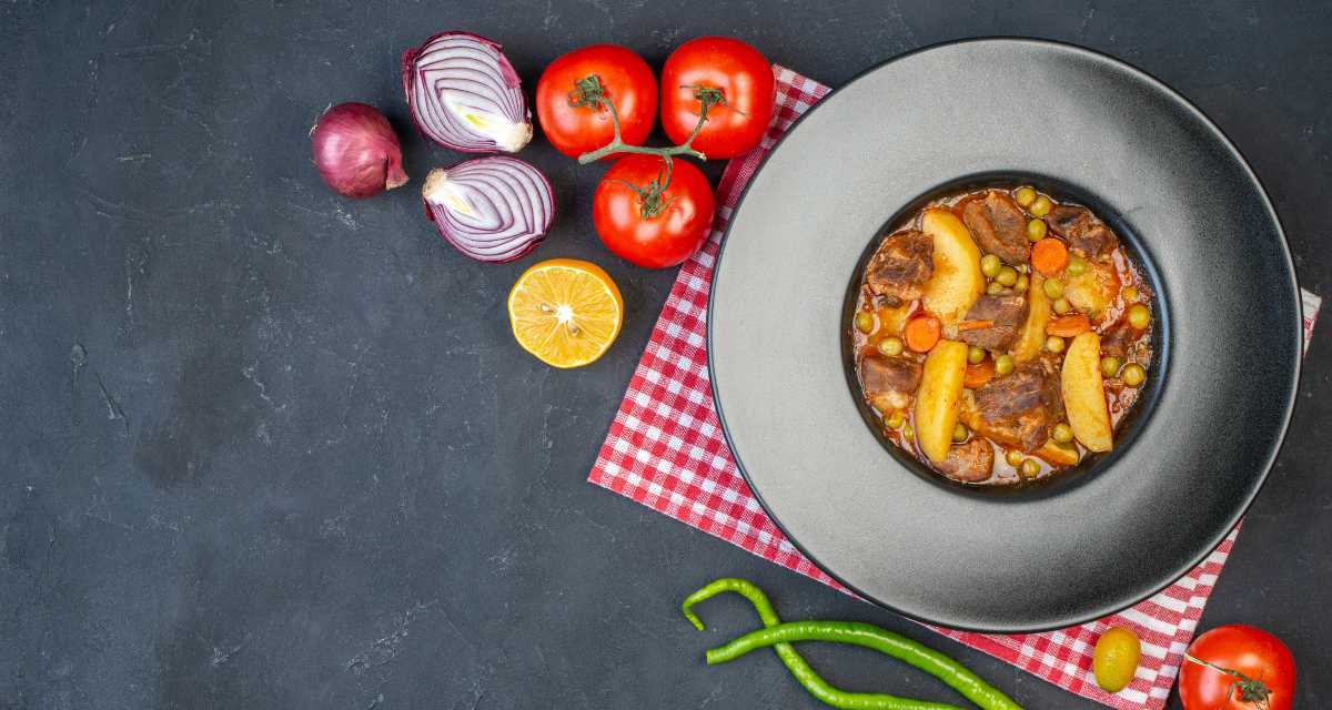 Sopa de músculo com legumes