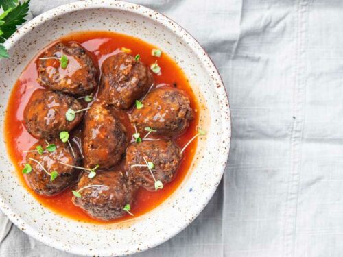 Almôndega low carb