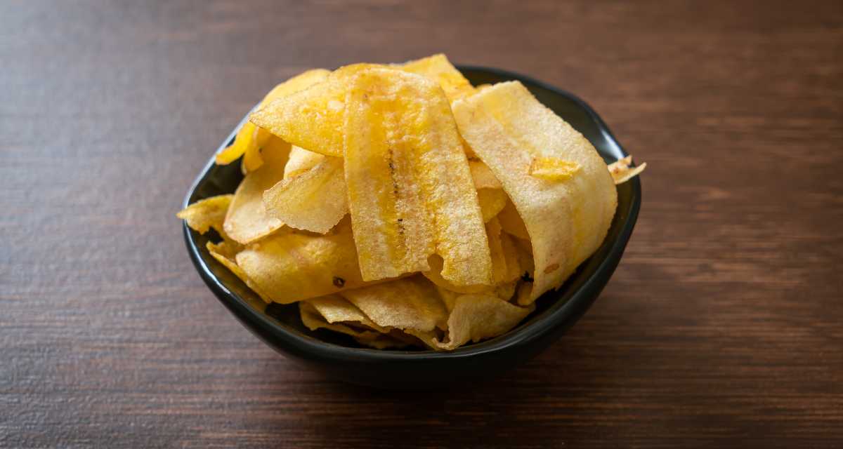 Chips de banana verde