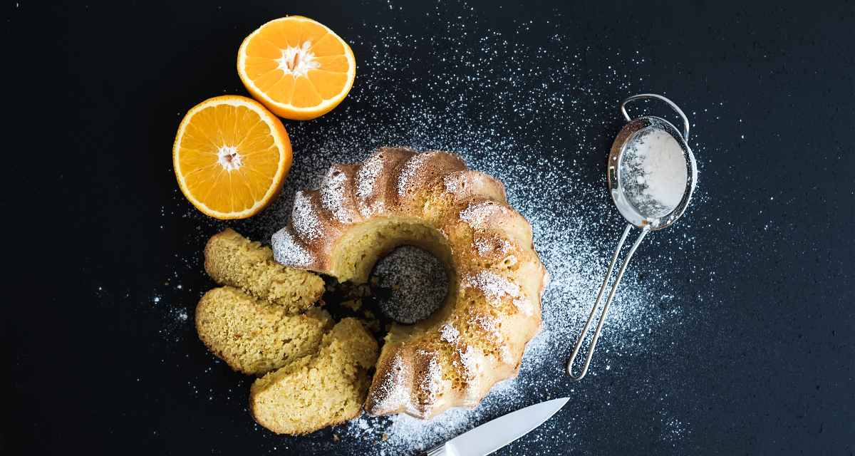 Bolo de laranja vegano