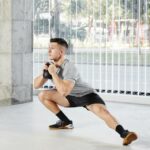 Lateral lunge com peso