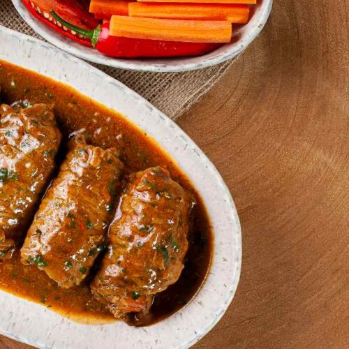 Receita de bife à rolê fit - MundoBoaForma