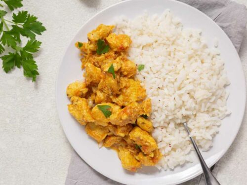 Frango com molho de abóbora