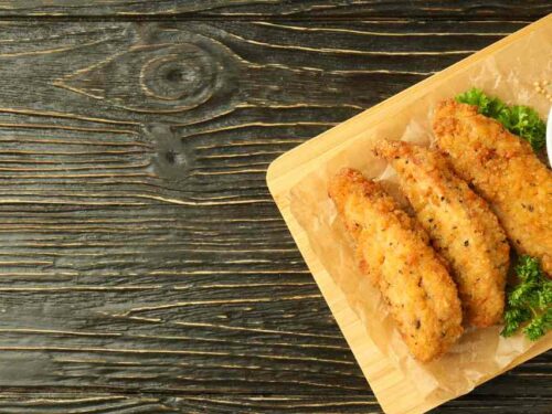 Frango à milanesa fit