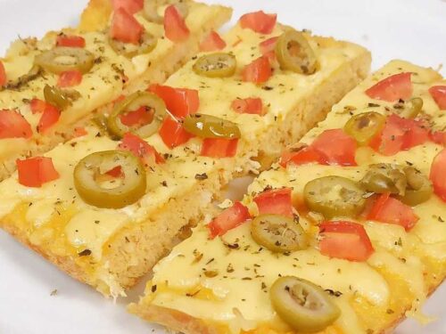 Pizza low carb sem farinha