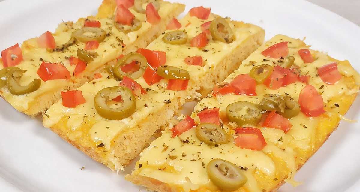 Pizza low carb sem farinha