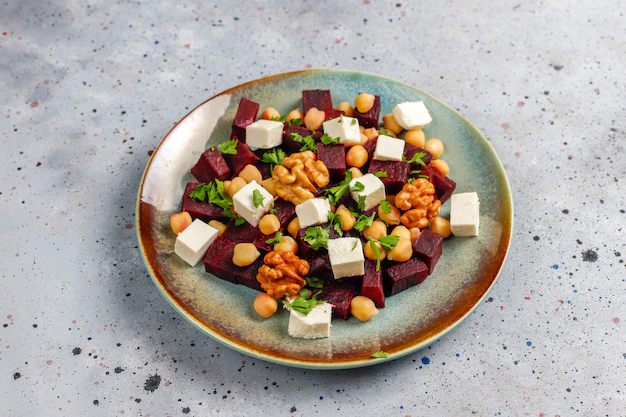 Salada com queijo de cabra