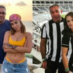 Mauro Machado com Anitta e com sua nova namorada