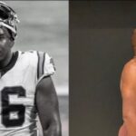 Russell Okung duas fotos, antes e depois