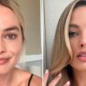 Margot Robbie sem maquiagem