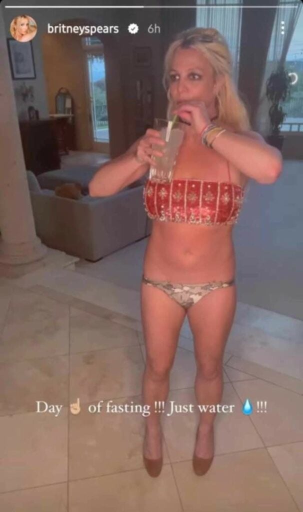 Britney Spears, post Instagram 