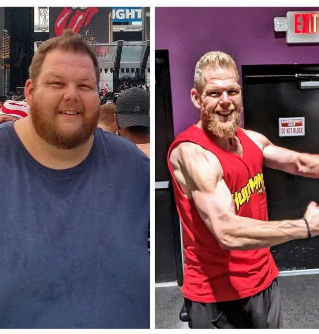 Cole perdeu 150 kg, antes e depois 