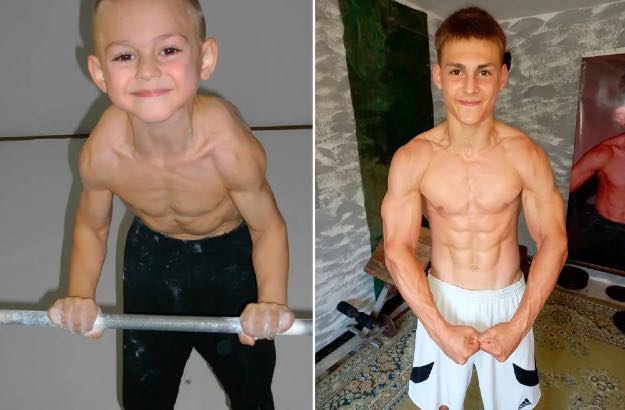 Giuliano Stroe, menino mais forte do mundo