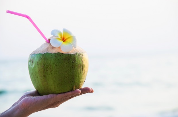 Água de coco fresca 