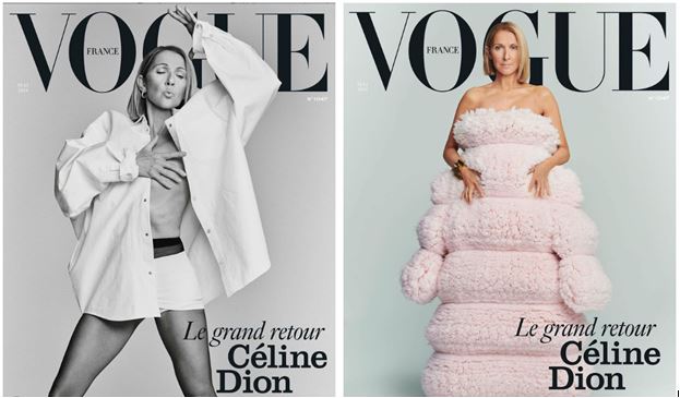 Céline Dion capa da Vogue francesa de maio