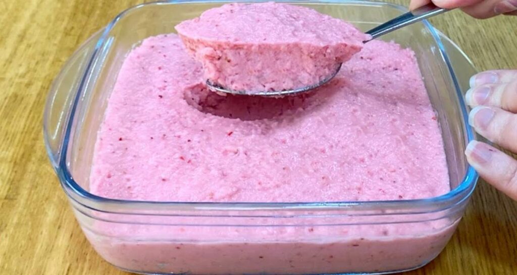 Mousse de morango