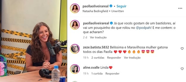 Paolla Oliveira no PodPah
