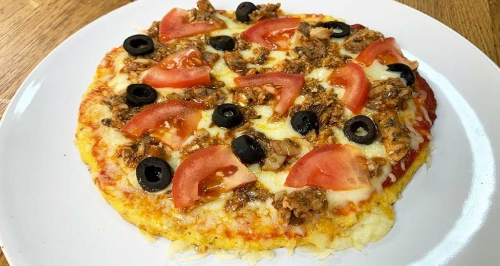 Pizza de frigideira sem farinha