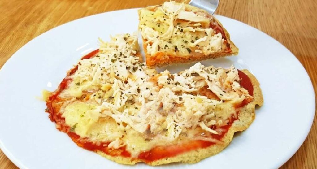 Pizza low carb de frigideira