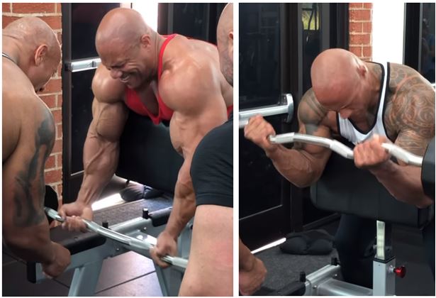 Dwayne Johnson e Phil Heath