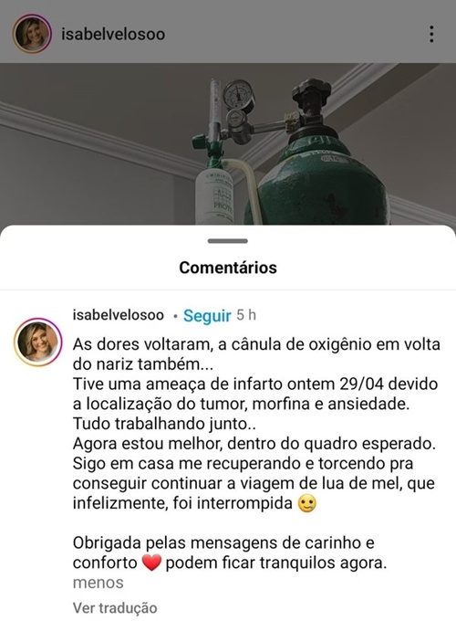 Instagram Isabel Veloso