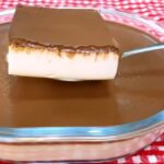 Sobremesa fit de leite com chocolate