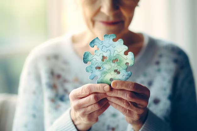 Senhora com doença de Alzheimer
