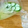 Água de pepino com hortelã