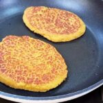 Hambúguer de grão-de-bico com ervilha