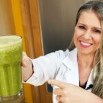 Suco de melancia com couve para desinchar