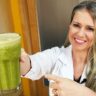 Suco de melancia com couve para desinchar