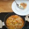 Frango com arroz de couve-flor