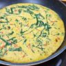 Omelete de couve com tomate