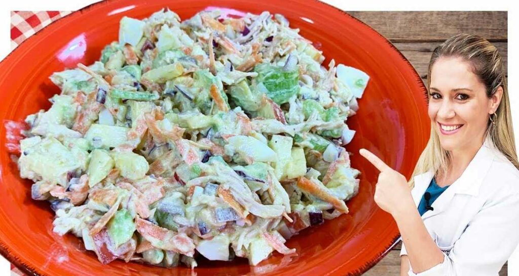 Salada de iogurte com frango
