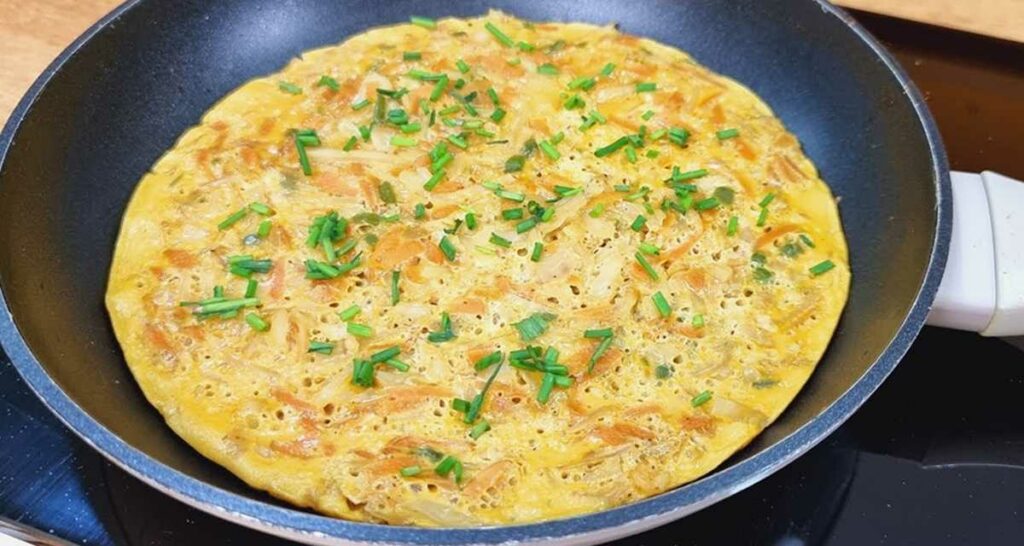 Ovos com vegetais